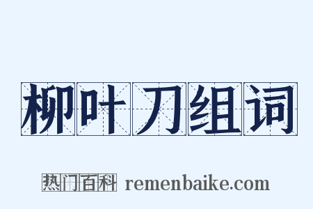 柳叶刀组词是什么意思的图片